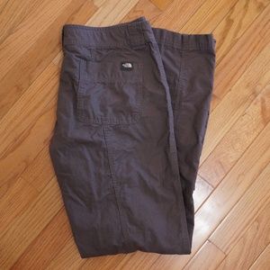 The North Face Roll Up Hiking Pants Brown Cotton